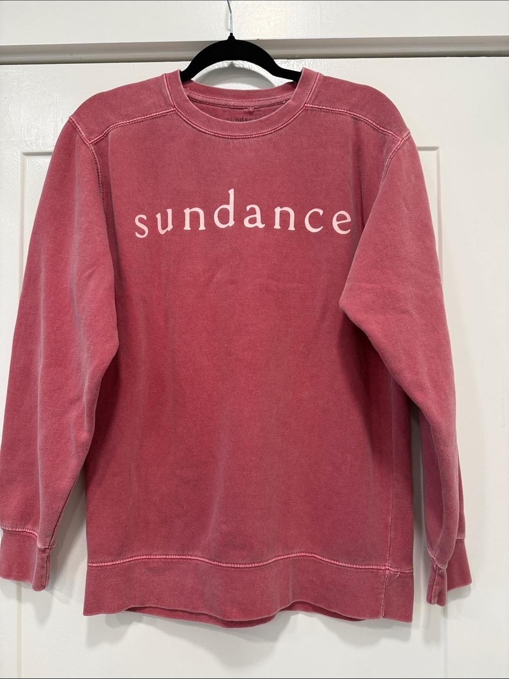 Sundance mountain resort Crewneck pullover Sweatshirt in Dusty Rose small